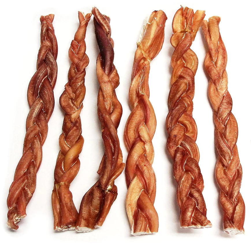 Braided Bully Sticks - Extra Thick and Odor Free