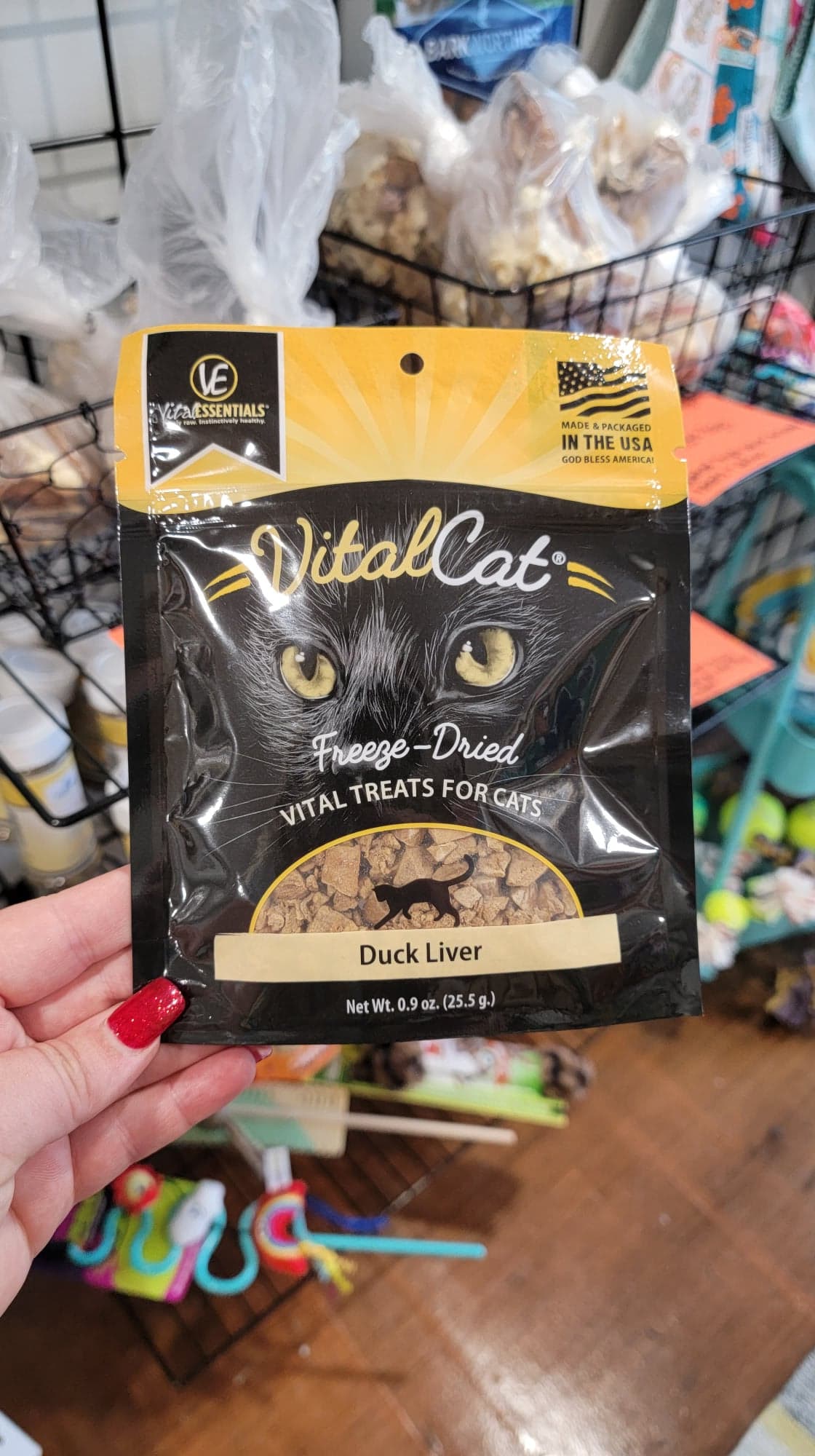 Vital Essentials Freeze Dried Cat Treats, Duck Liver