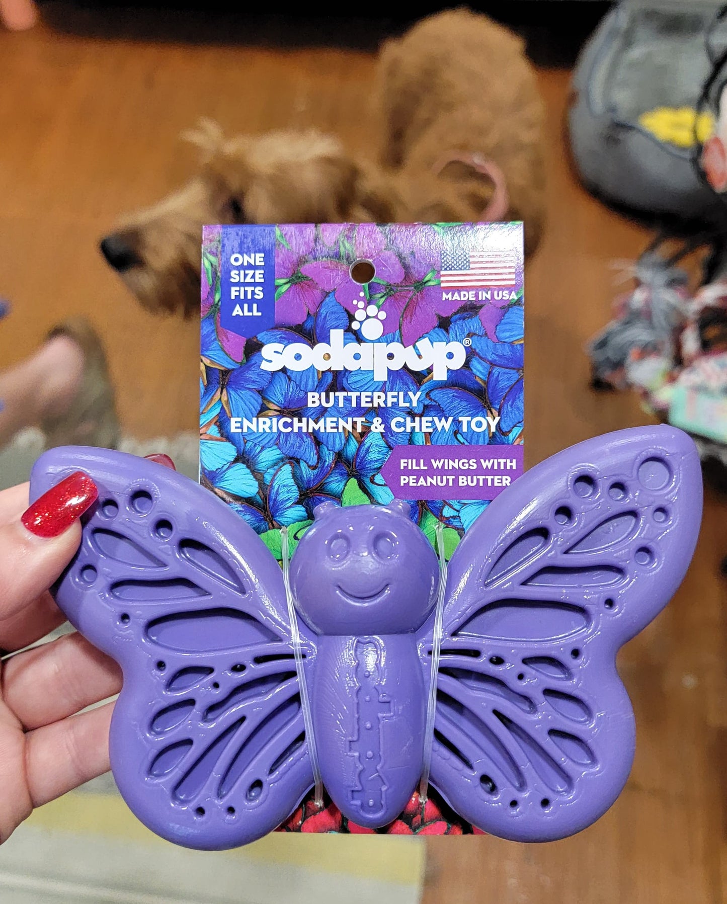Enrichment Dog Chew Toy - Butterfly