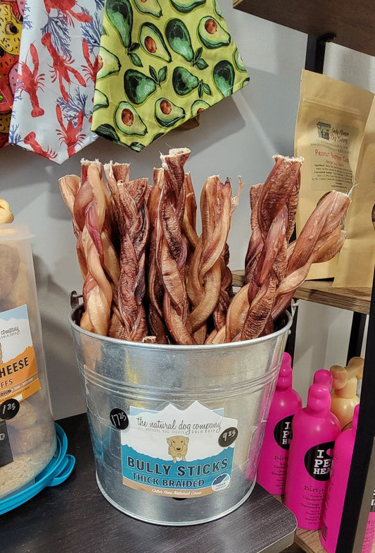 Braided Bully Sticks - Extra Thick and Odor Free
